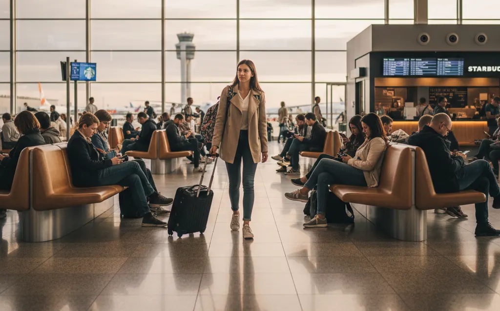 Reptéri transzfer - Váróterem